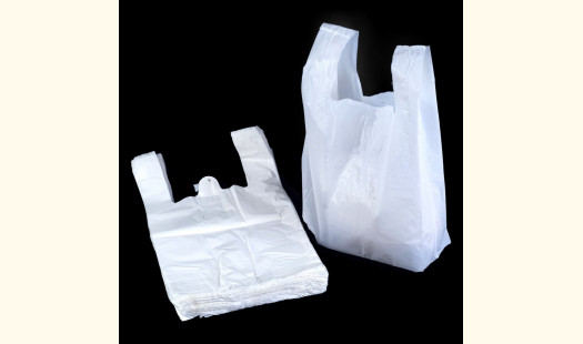 Hi Tensile White Vest Carrier Bags (18microns) - 8x12.5x16 - 2000 Pack